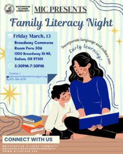 Family Literacy Night Friday March 13