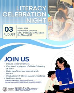 Literacy Celebration Night Literacy Celebration Night flyer August 2026