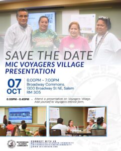 Voyagers Village housing presentation flyer October 2026